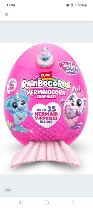 Zestaw ZURU Rainbocorns Mermaidcorn Zwierzak pluszowy