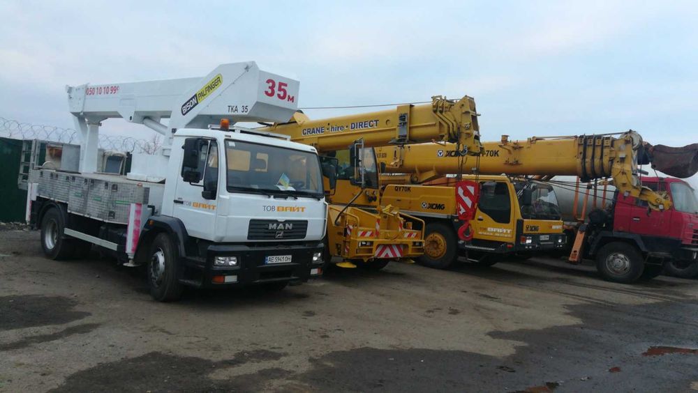 Послуги Оренда Автопіднімача MAN (35м) Аренда Услуга Авто-вышки