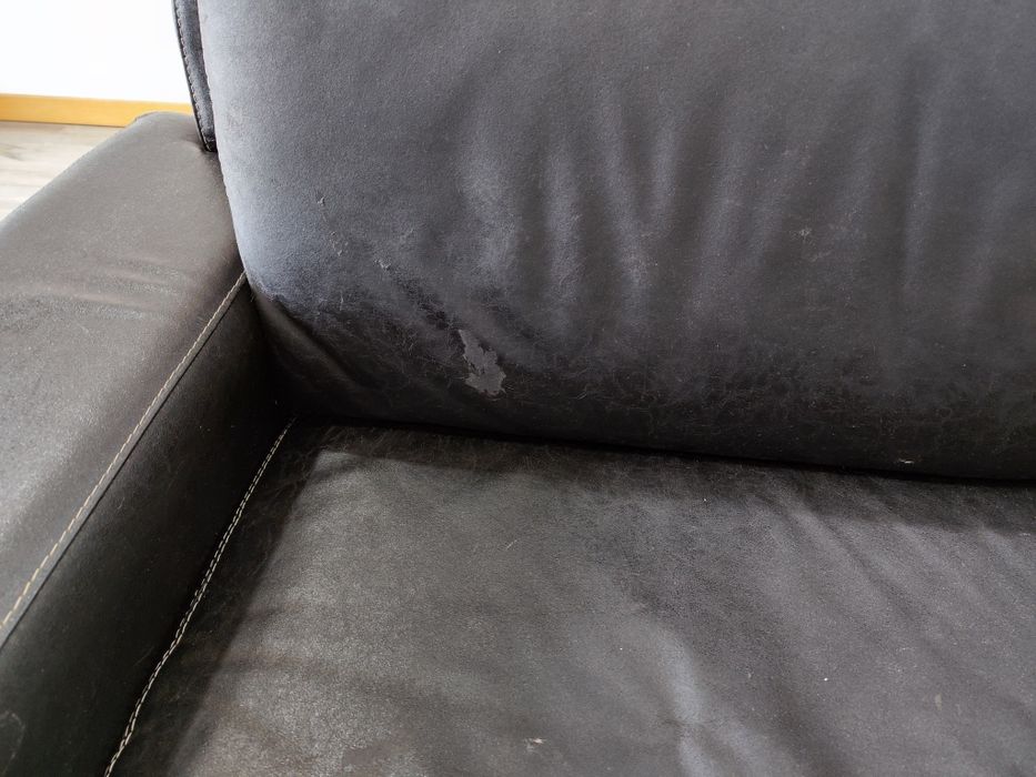 Sofa em pele genuína