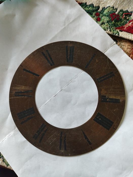 Stara tarcza do zegara średnica 15cm