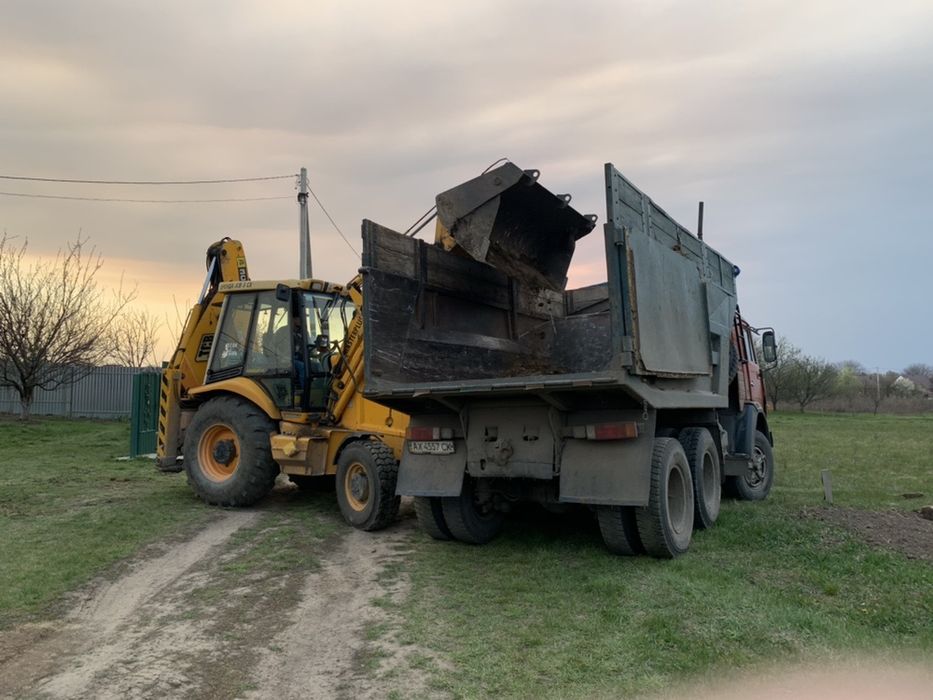 Аренда экскаватора JCB и самосвала. Вивіз мусора