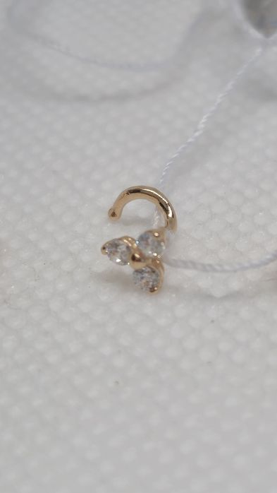 Пірсинг для носа з червоного золота. Нові. Favoritum.