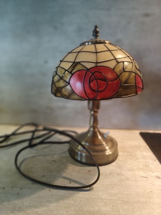Lampka nocna/ stołowa Tiffany witrażowa