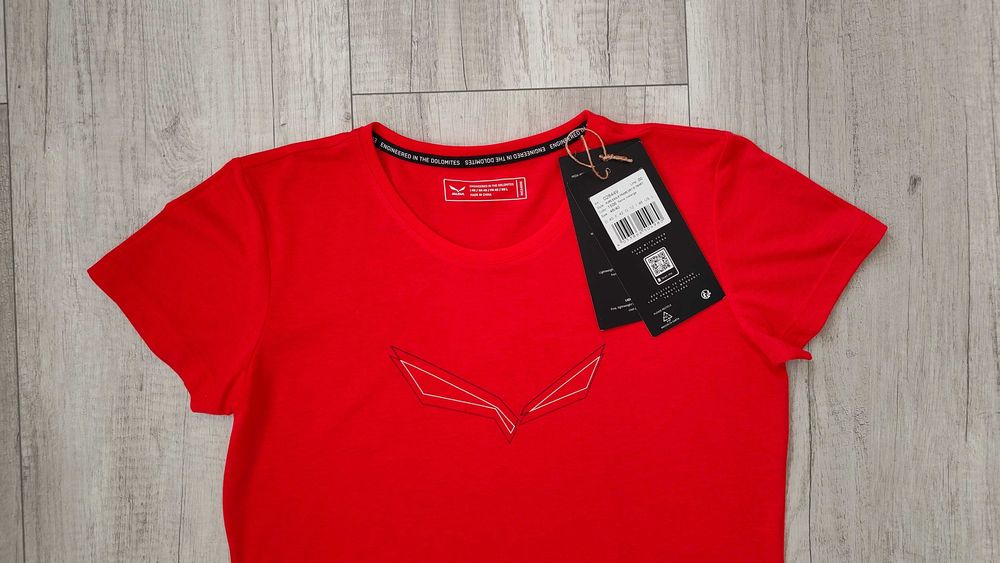 T-shirt Salewa Pure Eagle Frame Dry T-shirt Rozmiar L Kolor flame melange Cena reg. 176 zł
