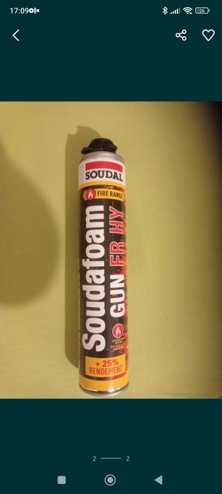 Pianka montażowa ognioodporna 6 sztuk