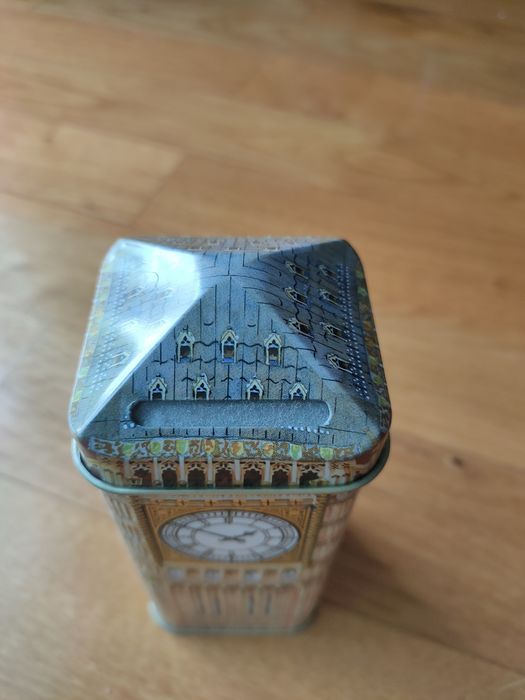 Lata metal "Big Ben" Londres p/servir 20 saquetas chá