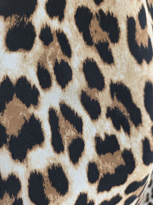 Nowa spódnica za kolano wysoki stan Mango XS panterka leopard gepard