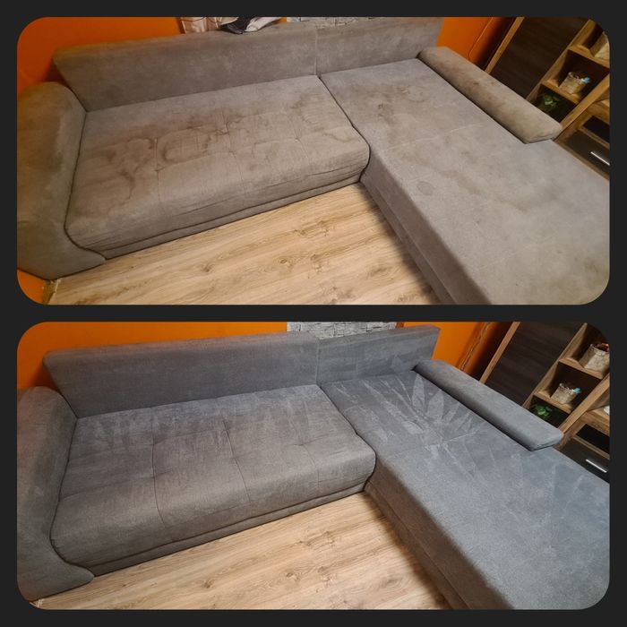 Pranie tapicerki meblowej PODSUSZANIE MATERIAŁU Ozonowanie pomieszczeń