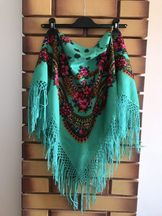 Miętowa chusta ludowa