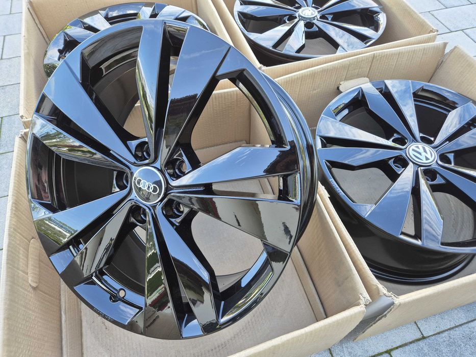Felgi 18" 5x112 OEM Borbet VW Cupra Audi Skoda Seat Czarne Nowe | #BO18