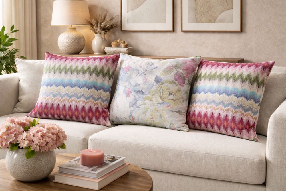 Almofadas decorativas (enchimento penas)