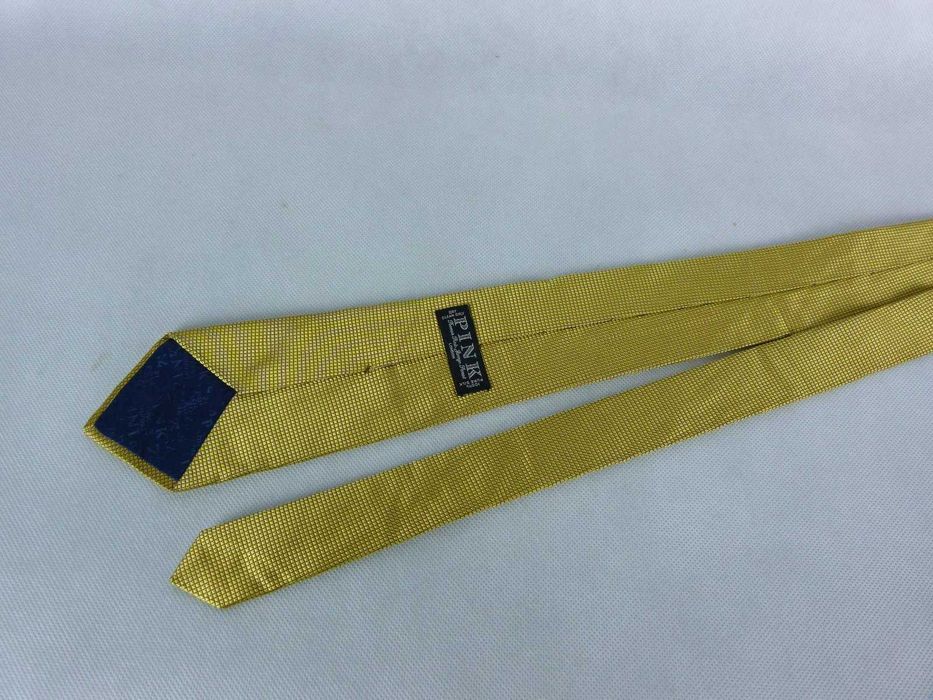 Thomas Pink jedwabny krawat silk yellow