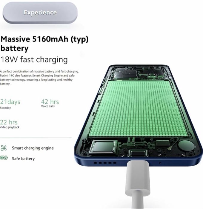 Xiaomi Redmi 14C — 8GB RAM • 128GB — Como Novo