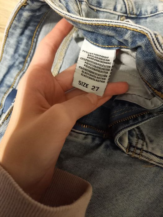 Spodnie dżinsy rozszerzane roz.27