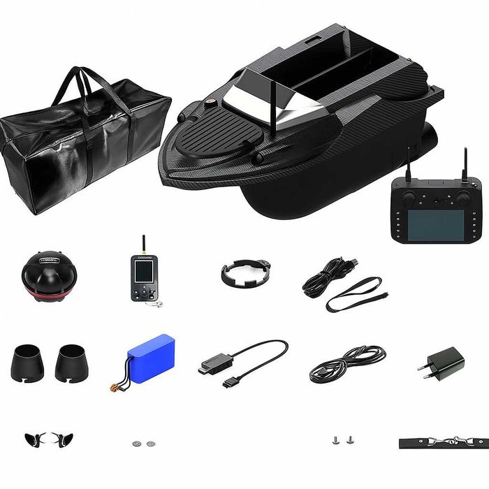 GPS кораблик V080 ехолот +сумка короповий для підгодовування риболовлі