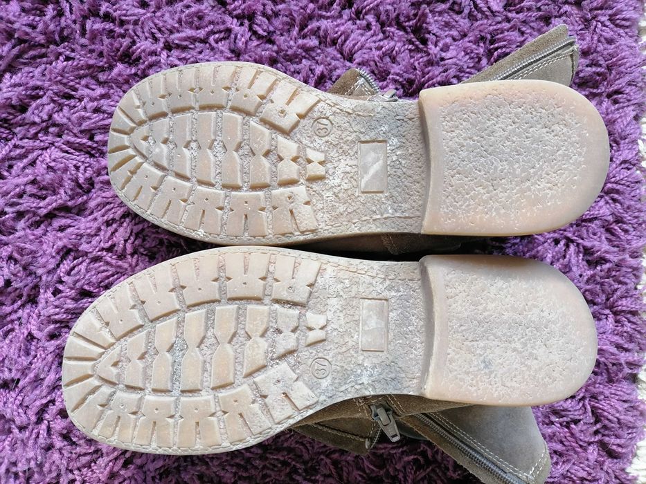 Buty jesienne kozaczki zamszowe 37 Bartek