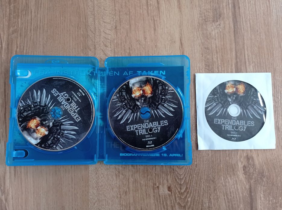 3x Blu-ray Niezniszczalni trylogia (The expendables)