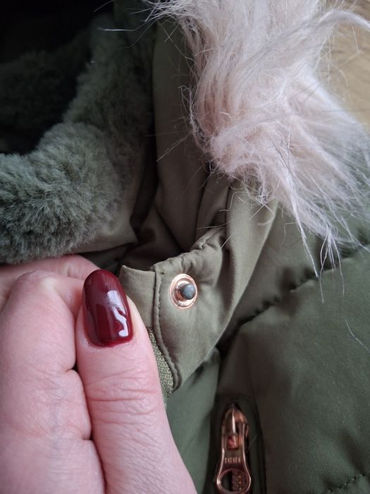 146cm, George kurtka zimowa khaki, ciepła parka