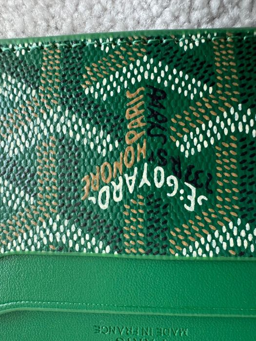 Carteira verde Goyard