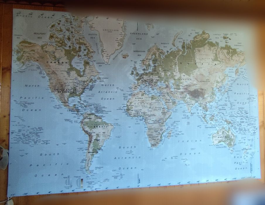 Ikea premiar Obraz Mapa Świata 140x200
IKEA PREMIAR OBRAZ MAPA ŚWIATA