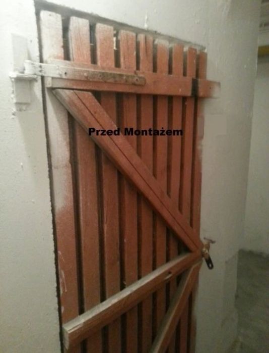 Komplet do zabezpieczenie piwmicy, płaskowników, uchwyt, kłódka GERDA