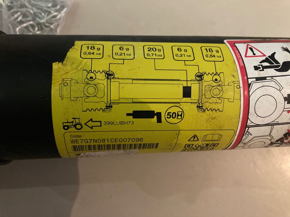 Cardan para trator, com roda livre