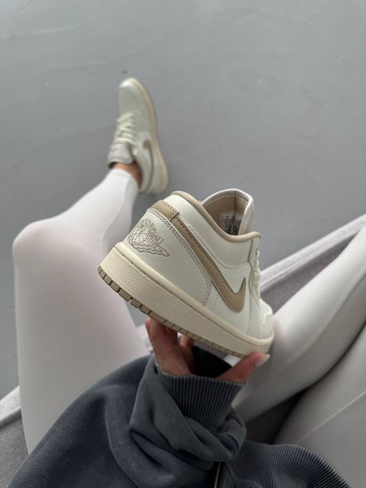 Кросівки Кроссовки AIR JORDAN RETRO 1 White Белый Білий Кросовки демісезон