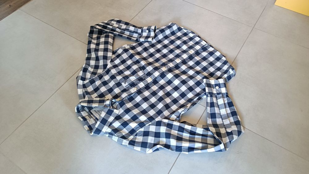 Abercrombie & Fitch Koszula w Kratę Męska roz S długi rękaw