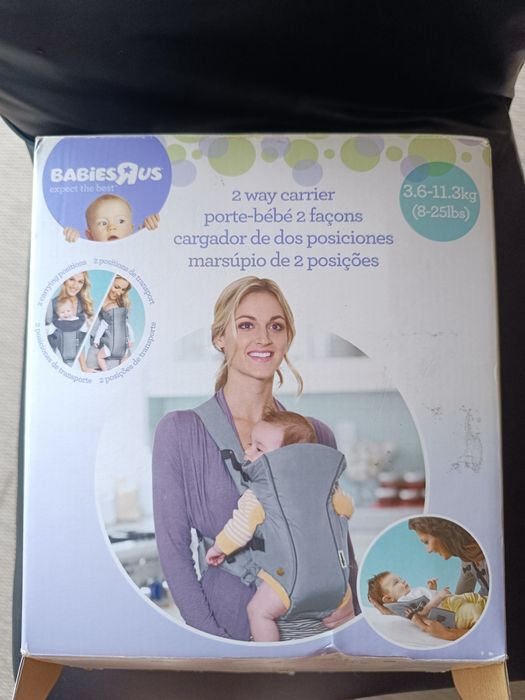 Marsúpio porta-bebé Babies R Us, modelo 2 Way Carrier.