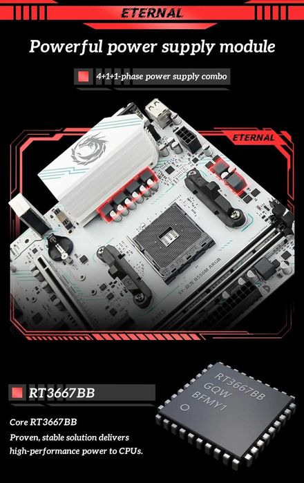 Soyo B550M ARGB Socket AM4 White Edition