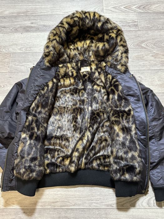 If Six was Nine style Fur bomber jacket