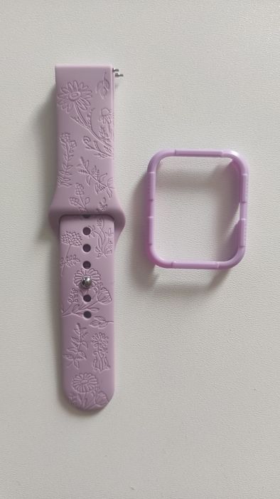 Ремешок с гравировкой 20 мм на смарт часы amazfit бампер чехол лаванда