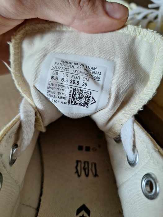 Converse żółte platforma