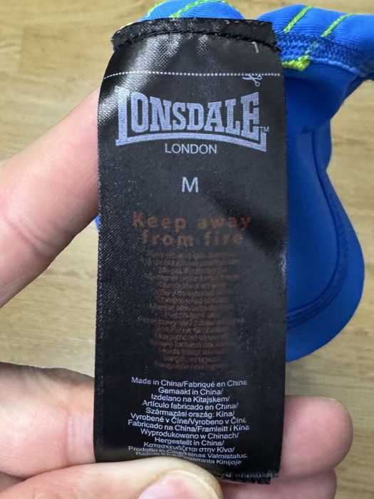 Lonsdale London training футболка М размер спортивная голубая