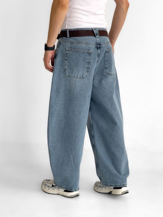 Джинси чоловічі широкі baggy/barrel/balloon jeans, штани баггі | Джинсы багги мужские широкие Джынсы беги стиль 90 х реп ск8 rap sk8 y2k | Розмір M
