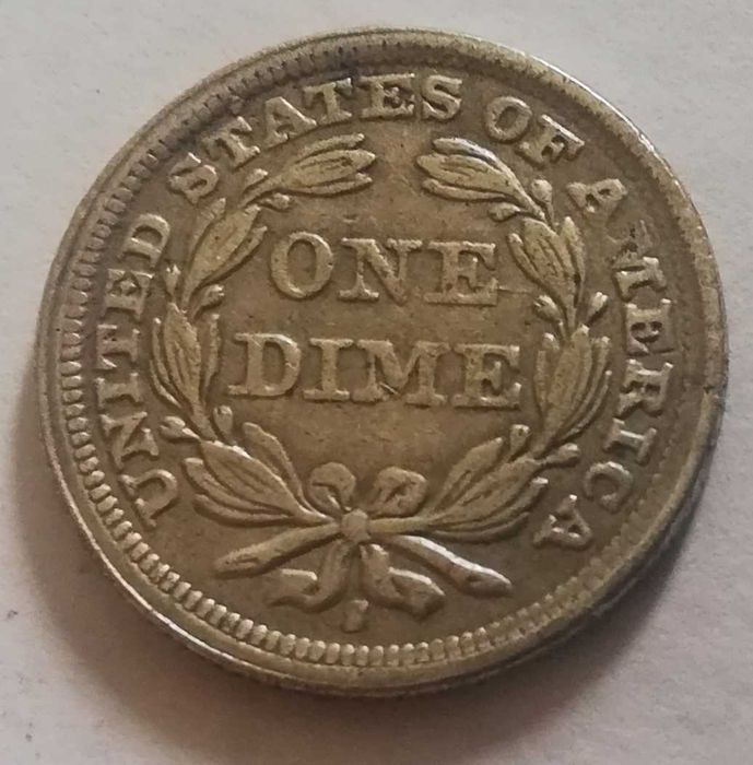 USA, one dime (10 centów) Liberty Seated 1851 S