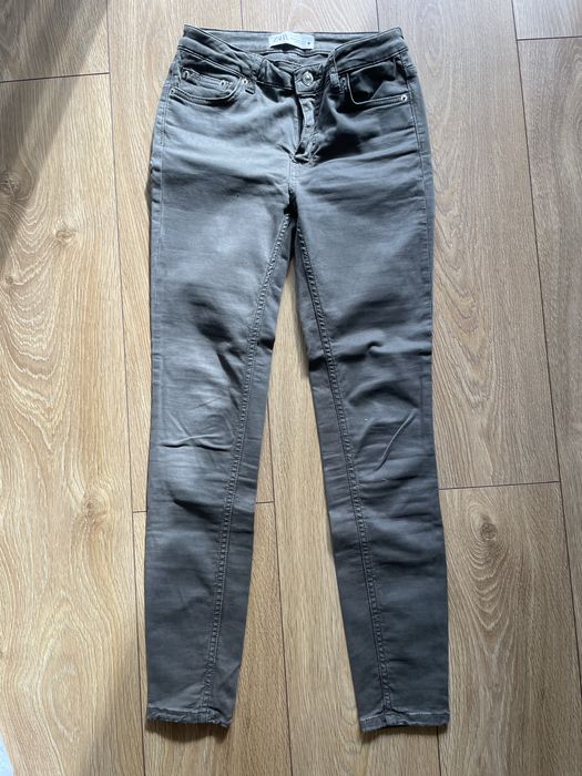 Zara skinny jeans kolor khaki rozmiar 36
