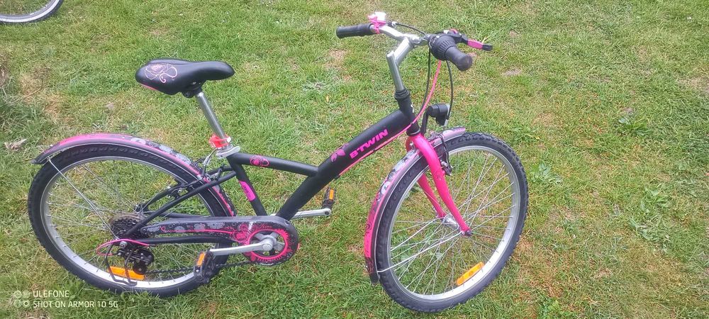 Rower Dziewczęcy B'TWIN Poply 500 | Koła 24" | 6 Biegów Shimano | Gotowy do jazdy!