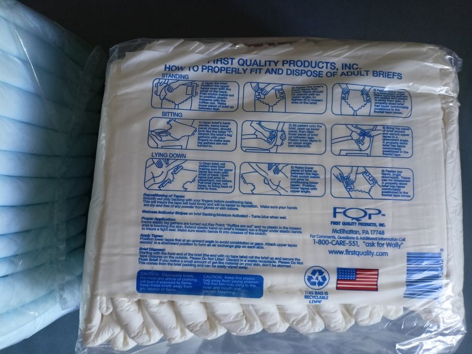 Памперсы  для взрослых до 125см