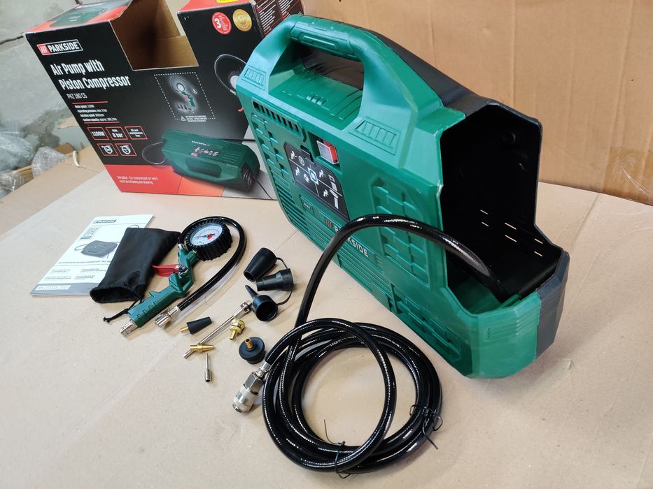 НОВ автомоб безмасляный компрессор сГермани Parkside PKZ 180/компресор