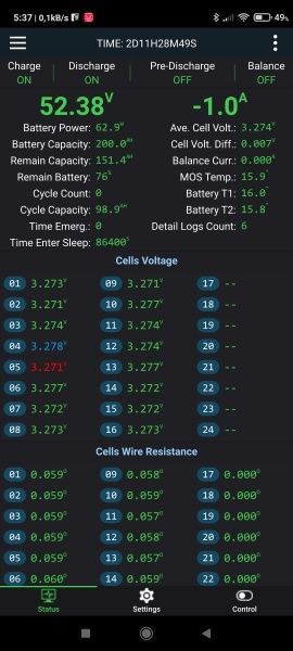 Х2 Плата захисту bms JK B1A8S20P 200А для 4s 6s 8s 12v 24v LiFePo4
