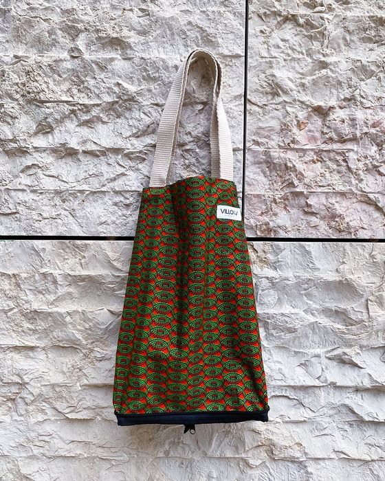 Tote bags dobráveis - tecidos africanos