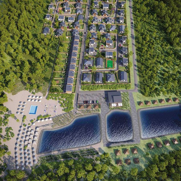 Дуплекс 107м2 - біля озера. Білогородка. Будинок котеджне містечко