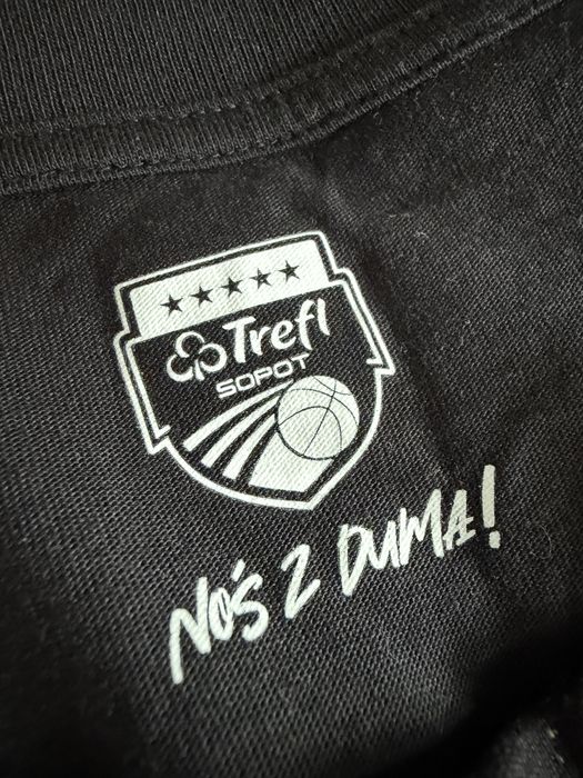 Koszulka t-shirt trefl sopot L koszykówka czarny
