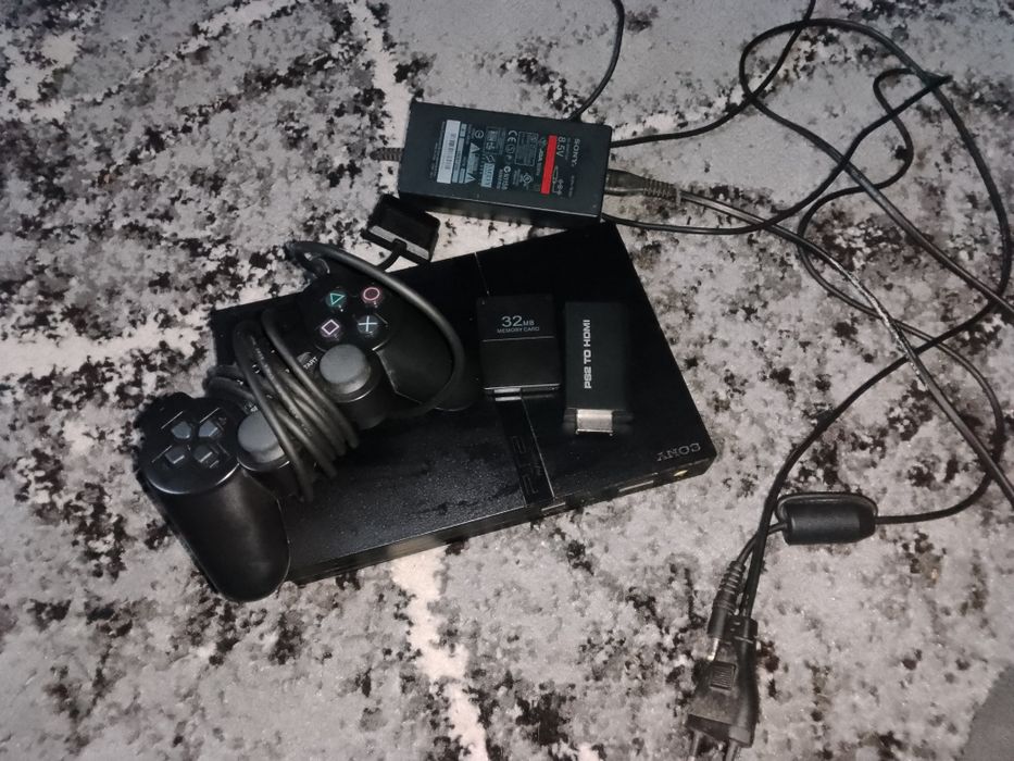 Playstation 2 slim работает все в комплекте