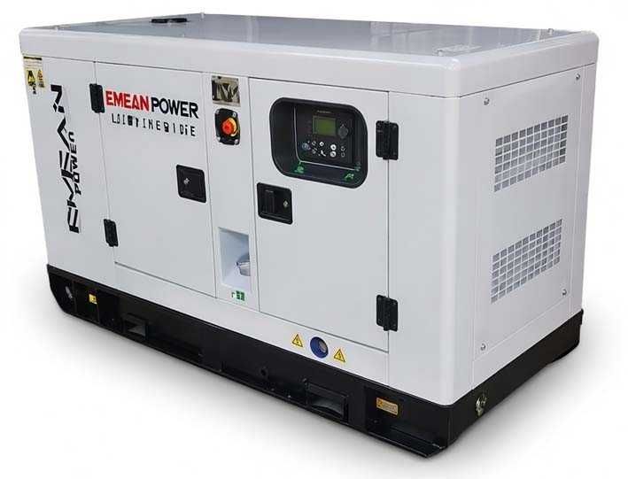Generator prądotwórczy 20kW 35kVA diesel do pracy ciągłej chłodzony cieczą autostart cichy profesjonalny