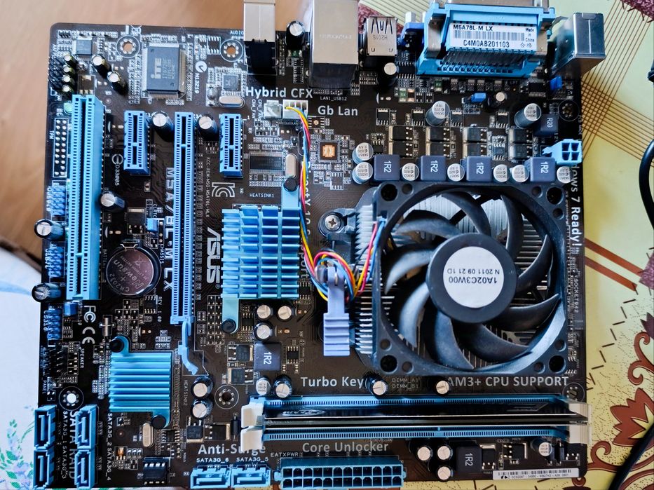 Комплект M5A78L-M LX, AMD Athlon(tm) II x3 455 Processor 3.3 гц