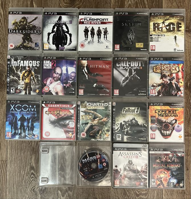 Диски Sony playstation 3 ps3 лицензия, игры.