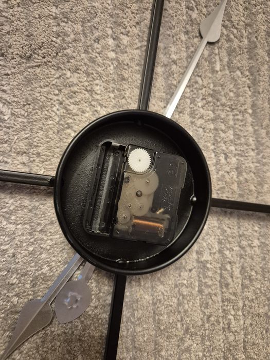 Zegar metalowy czarny loft 70cm