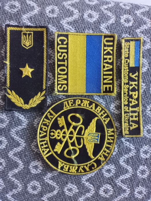 Продам комплект шевронів на липучці посадових осіб Державної митної служби